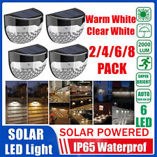2-8 Pack Outdoor Solar LED Deck Light Garden Patio Pathway Stair Step Fence Lamp picture