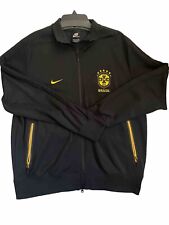 RARE Nike Brazil Soccer N98 Track Jacket “Brasil Black Pack” Vintage LE Men’s XL picture