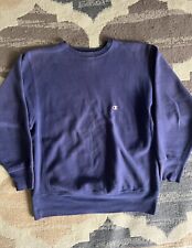 VINTAGE Champion Sweatshirt Mens XL Sunbleached Blue Reverse Weave USA 90s picture