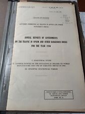 League Of Nations Annual Reports On traffic Of Opium And Other Drugs For 1936... picture