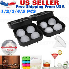 Large Round Silicone Ice Cube Ball Maker Tray Sphere Molds Bar Whiskey Cocktails picture