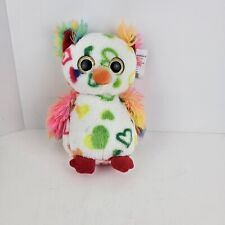 Rainbow Heart Owl Hug Fun Cute Stuffed Toy Plush Cute Eyes 12