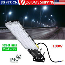 100W LED Street Light Commercial Outdoor Garden Yard Road Lamp 110V US picture
