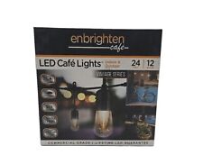 Enbrighten 12 Bulb 24 ft. Outdoor/Indoor Black Vintage LED String Lights picture