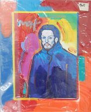Portrait of Pablo Picasso I: Old Picasso by Peter Max Mixed Media Signed picture