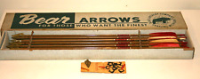 Vintage Fred Bear Archery Cedar Arrows 29.5