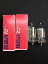 PAIR RCA 12AU7A Clear Top AUDIO Amplifier VACUUM TUBES Tested USA 7.3664-D picture