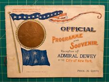 Official Program - Reception for Admiral Dewey in NYC 1899 picture