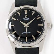 1961s Omega Seamaster Automatic Black dial Mens Vintage Steel Watch 14700 2 SC picture