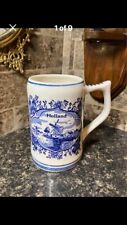 Vintage Hollands Delf’s Blauw Ceramic Beer Mug  picture