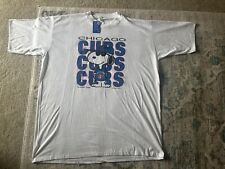 Vintage Chicago Cubs Baseball Snoopy Peanuts T-Shirt Men’s Medium MLB New 1988 picture
