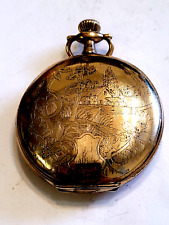 Antique 1917 Pocket Watch 12S Elgin Gold Filled Triple Hunter picture