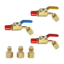 AC Refrigerant Compact Ball Valve 1/4'' SAE  Safety Valve Cooling Tool picture