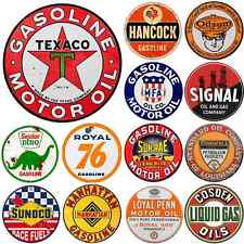 Vintage Gas Standard Motor Oil Sign Reproduction Vintage Metal Signs round  picture