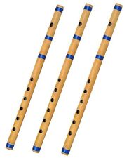 Handmade Beautiful Musical Bansuri Instrument Bamboo Flute B C G Scale Set Of 3 picture