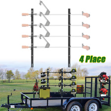 4 Place Weedeater Trimmer Racks For OPEN Landscape Truck and Trailer with Lock  picture