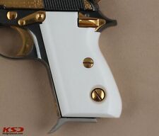 KSD Brand Beretta Mod 70 - 70 S - 71 PUMA Compatible White Acrylic Grips picture
