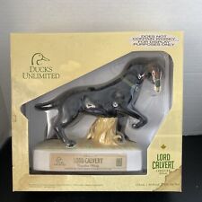 RARE Ducks Unlimited Lord Calvert Decanter 2016 Black Lab Hunting Dog Man Cave picture