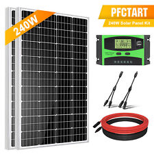 240W Solar Panel Kit 12V Battery Charger 30A Controller RV Marine Boat Off Grid picture