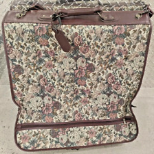Vintage Verdi Hanging/ Folding Luggage Bag Floral Pattern picture