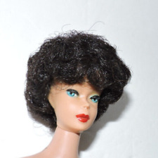 Vintage 1960s Red Lip-Raven Black Full Bubblecut Barbie Doll On Barbie Only Body picture