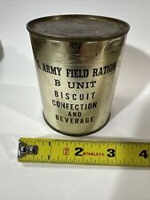 October 1942 WWII US Army Field Ration C Biscuit Confection Beverage B Unit #2 picture