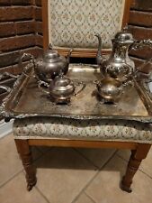 Vintage FB Rogers Silver Plated Coffee & Tea Set. 5 Pieces. #2391 picture
