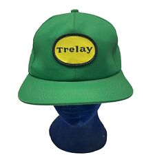 Trelay Patch Snapback Hat American Legend Adjustable Green Farming Agriculture picture