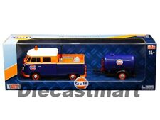 Motormax 1:24 Gulf VW Volkswagen Service Pickup with Oil Tank Diecast Car 79610  picture
