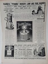 1891 Clarke's Pyramid & Fairy Light Co. London Victorian Print Ad The Graphic picture