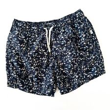 Onia Liberty Fabric 4.5” The Charles Fish Print Swim Trunks Mens Small picture