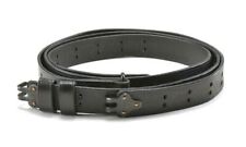 BLACK LEATHER M1907 MILITARY RIFLE SLING M1GARAND 1903 SPRINGFIELD picture