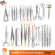 Facelift Plastic Surgery Kit Forehead Microsurgery Surgical Instruments Set picture