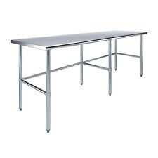 30 in. x 96 in. Open Base Stainless Steel Work Table | Residential & Commercial picture