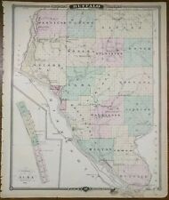 Vintage 1878 BUFFALO COUNTY WISCONSIN Map 14