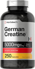 German Creatine Monohydrate 5000Mg | 250 Capsules | Non-Gmo, Gluten Free Supplem picture
