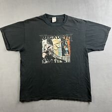 Vintage Megadeth Shirt Mens XL Black Band Concert Tour Tee Rare Metal picture