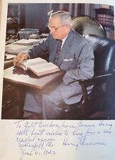 RARE “Mr. President” By Cousin Harry S Truman Personalized To My Father In 1952 picture