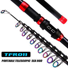 New Telescopic Spinning Fishing Rod Travel Lure Carbon Fiber Casting Pole Tackle picture