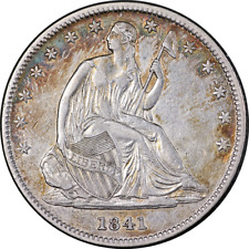 1841-O Seated Half Dollar Choice XF/AU Details Nice Eye Appeal Nice Strike picture