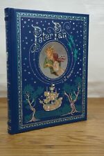 Peter Pan - Brand NEW Illustrated Leather Bound Gift Hardback J.M. Barrie picture