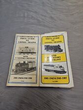 2 Greenberg's 1987 Price Guide To Lionel Trains & Check List 1901-1942... picture