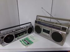 Lot of 2 Vintage Boomboxes SANYO M7130K + PANASONIC RX 4950 Japan picture