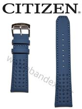 AUTHENTIC Citizen Blue Angels 23mm AT8020-03L Blue Leather Watch Band Strap  picture