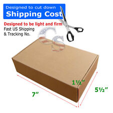 100 7x5½x1½ Cardboard Packing Mailing Moving Shipping Boxes Corrugated Cartons picture