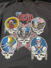 Grateful Dead The Dead Tee T Shirt Vintage Band Concert Tour 1980 U2605 picture
