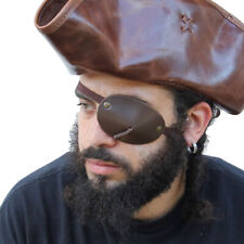 Renaissance Pirate Handmade Genuine Leather Old Salt Medieval Eye Patch - 43 In picture