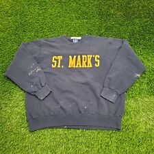 Vintage Champion St-Marks College Sweatshirt XL/2XL-Shot 25x25 Boxy Distressed picture