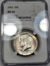 1965 50c Kennedy Half Dollar NGC MS66 BUSINESS STRIKE High Grade Nice *F970 picture