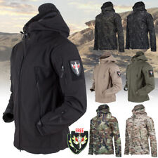 Mens Jacket Winter Warm Waterproof Hooded Combat Outdoor Tactical Coat Tops picture